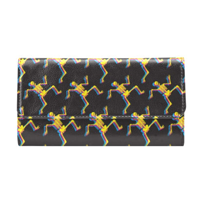 Skeleton Skeleton 3D Print Design LKS301 Women's Trifold Wallet