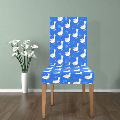 Goose Print Design LKS402 Dining Chair Slipcover