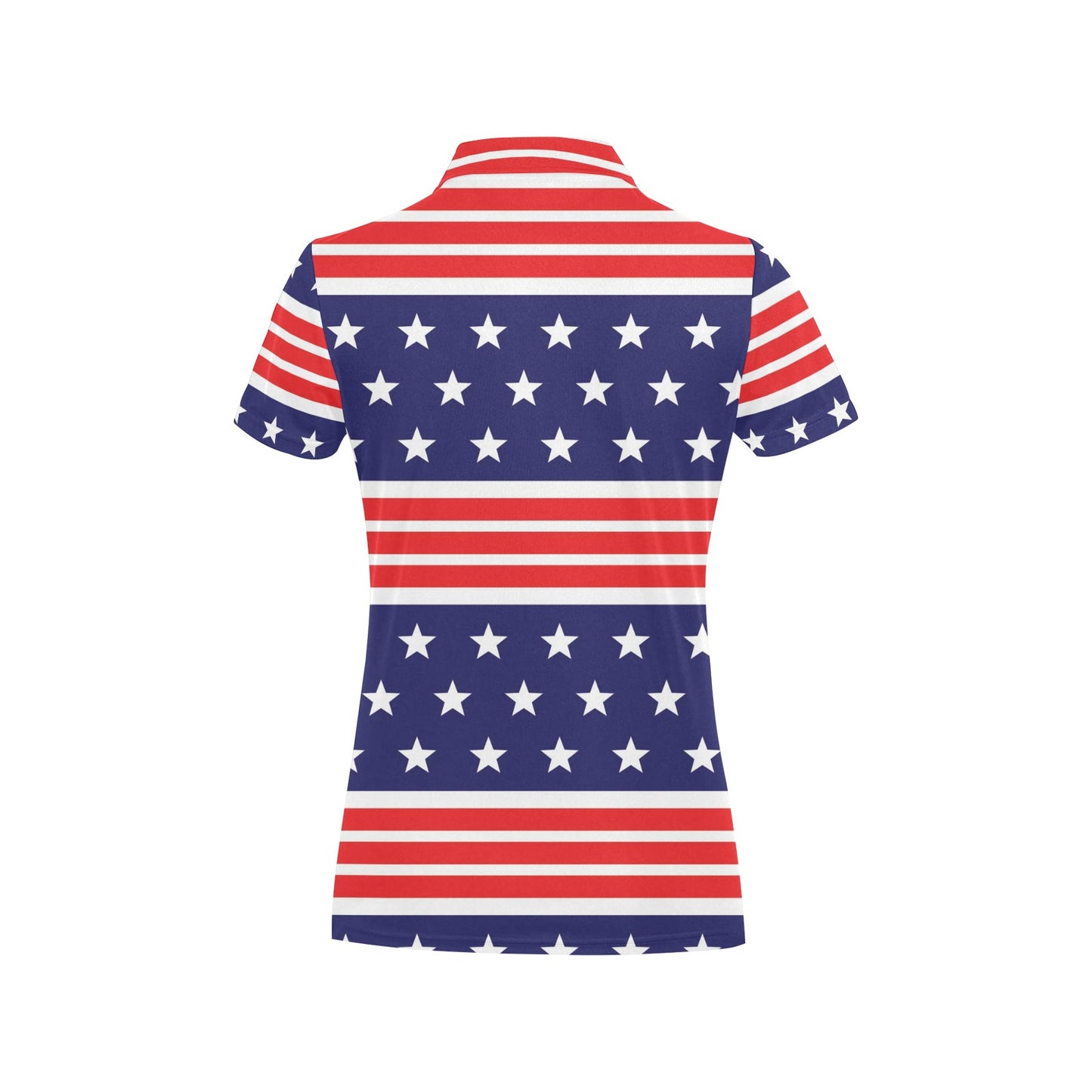 Patriotic Pattern Print Design A04 Women's Polo Shirt