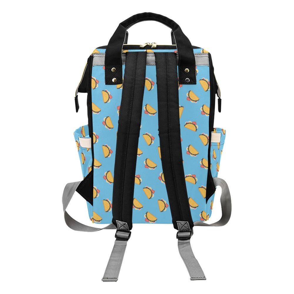 Taco Print Design LKS301 Diaper Bag Backpack