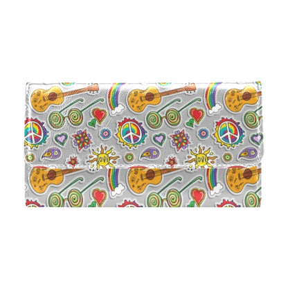 Hippie Print Design LKS306 Women's Trifold Wallet