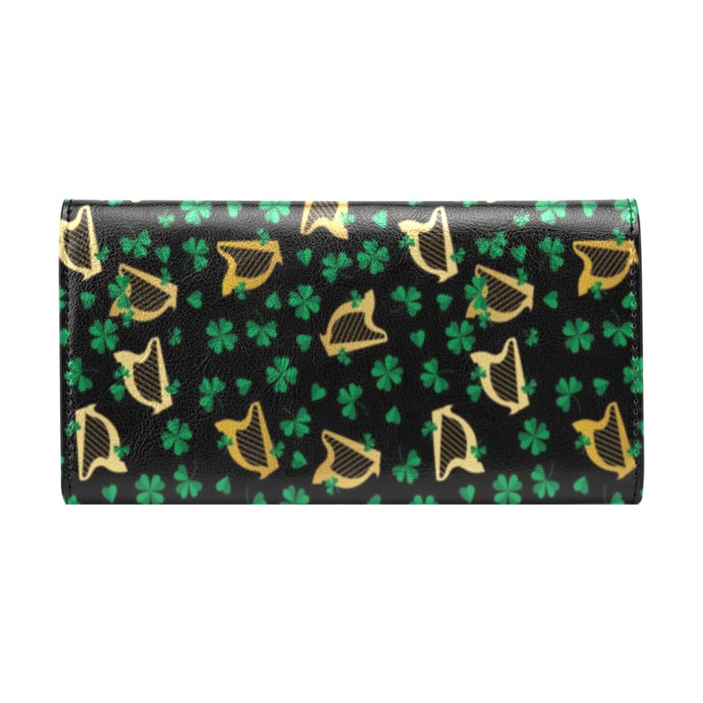 Harp Print Design LKS402 Women's Trifold Wallet