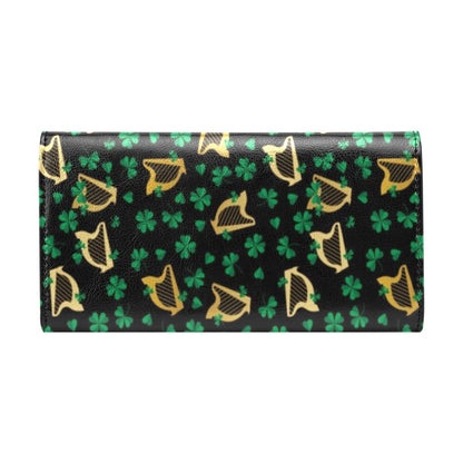 Harp Print Design LKS402 Women's Trifold Wallet