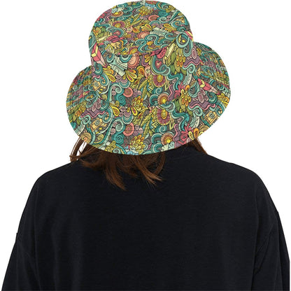 Hippie Print Design LKS302 Unisex Bucket Hat