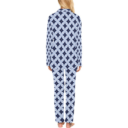 Tie Dye Print Design LKS308 Women's Long Pajama Set