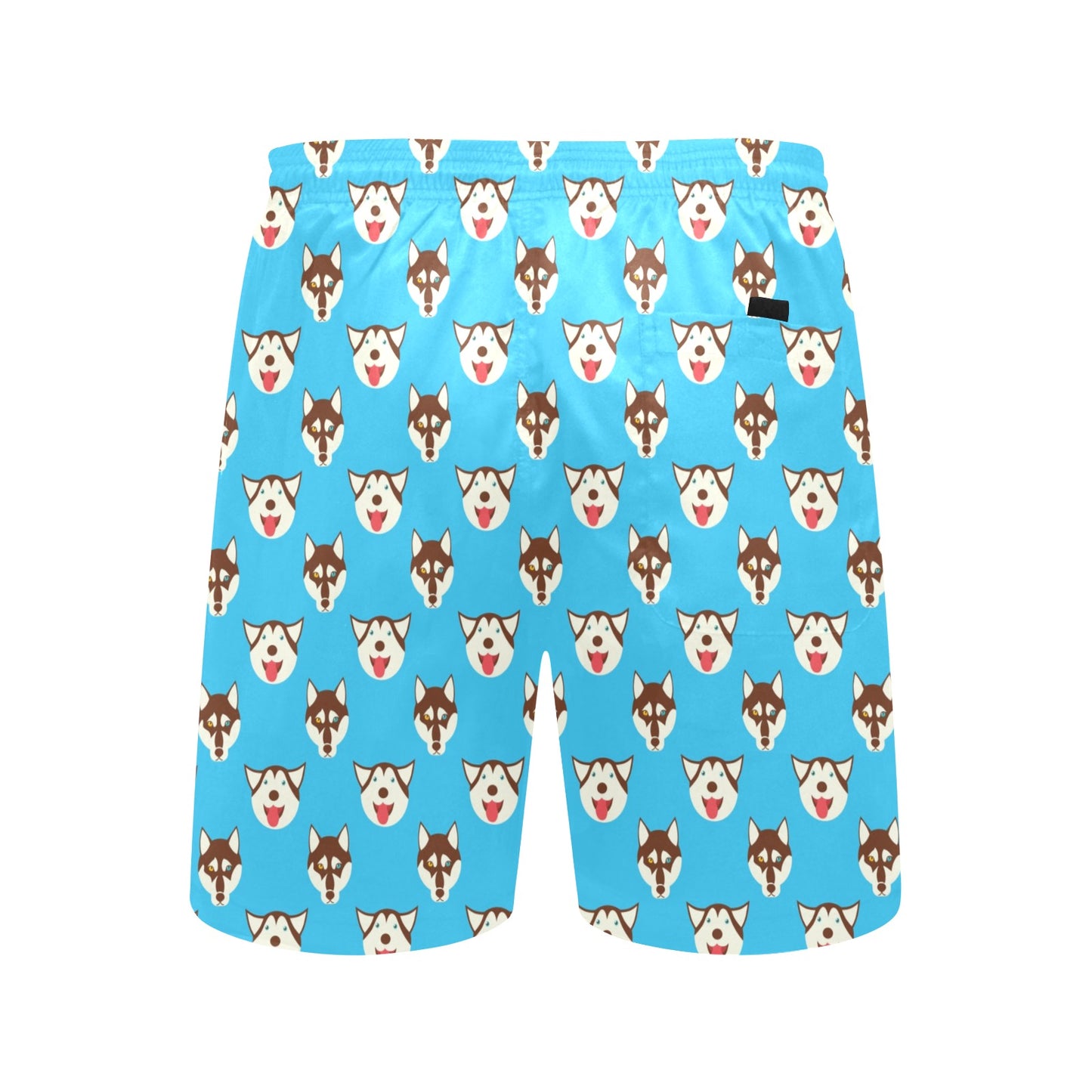Siberian Huskies Print Design LKS306 Men's Swim Trunks Beach Shorts