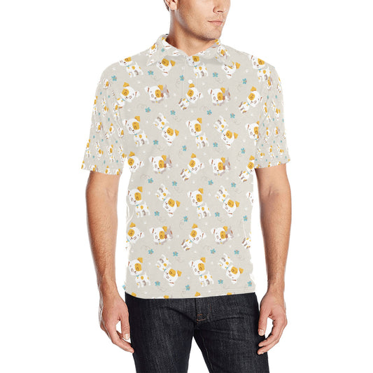 Russell Terriers Print Design LKS306 Men Polo Shirt