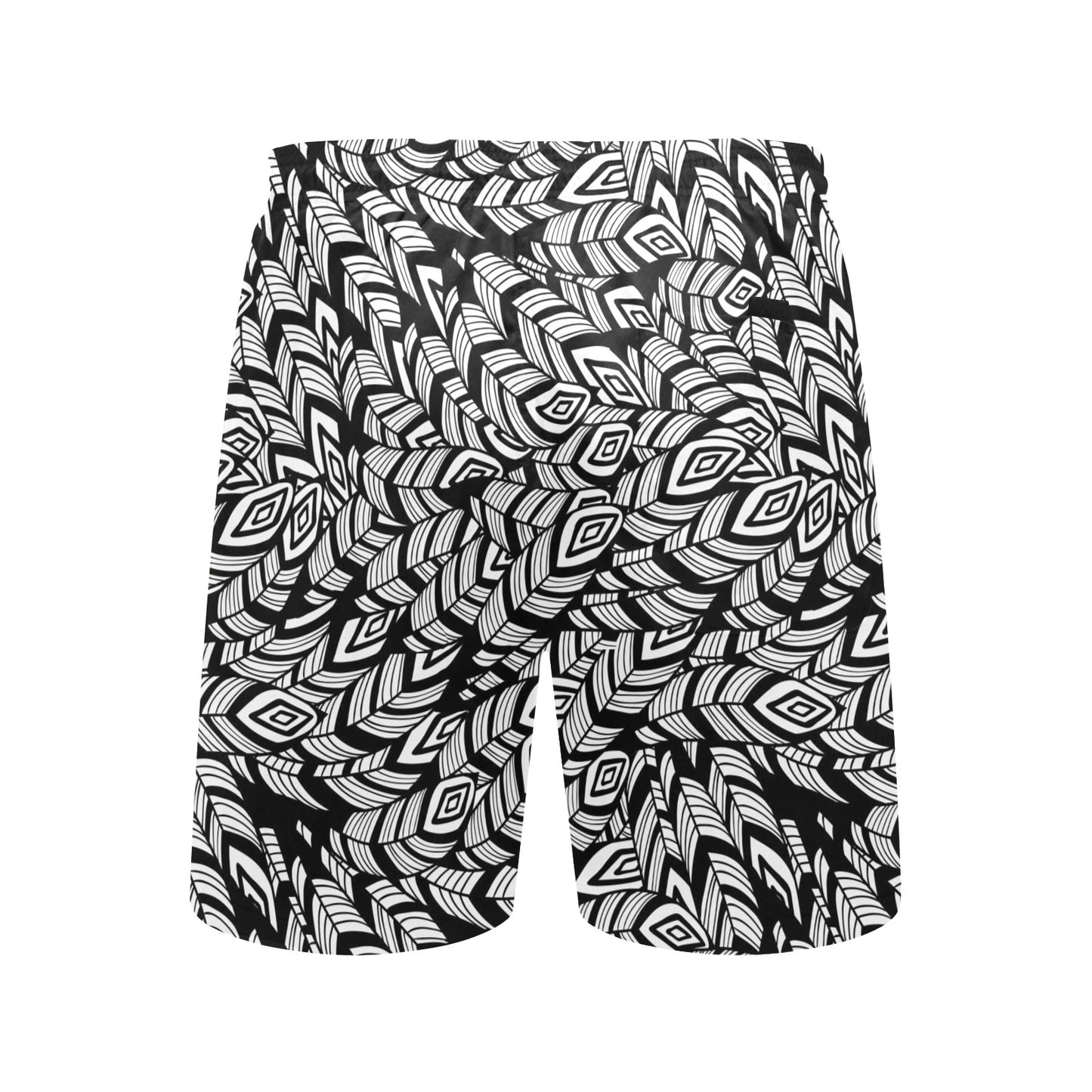 Tribal Pattern Print Design LKS302 Men's Swim Trunks Beach Shorts