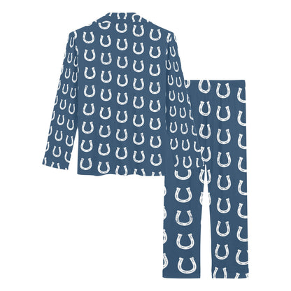 Horseshoe Print Design LKS301 Women's Long Pajama Set
