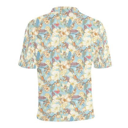 Summer Floral Print Design LKS302 Men Polo Shirt
