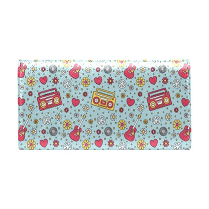 Hippie Print Design LKS307 Women's Trifold Wallet