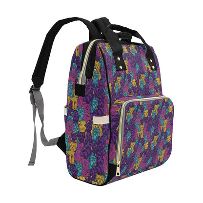 Yorkshire Terriers Print Design LKS3010 Diaper Bag Backpack