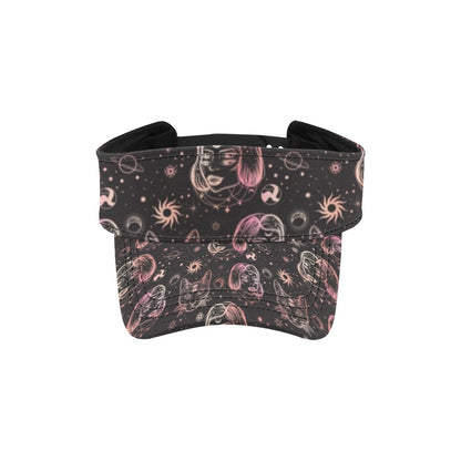 Third Eye Girl Cat Print Design LKS305 Unisex Sun Visor