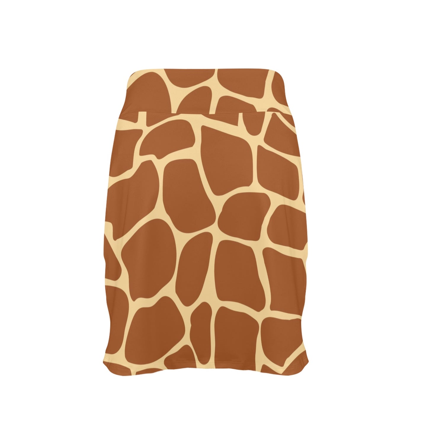 Giraffe Texture Print 17" Golf & Pickleball Skort with Pockets