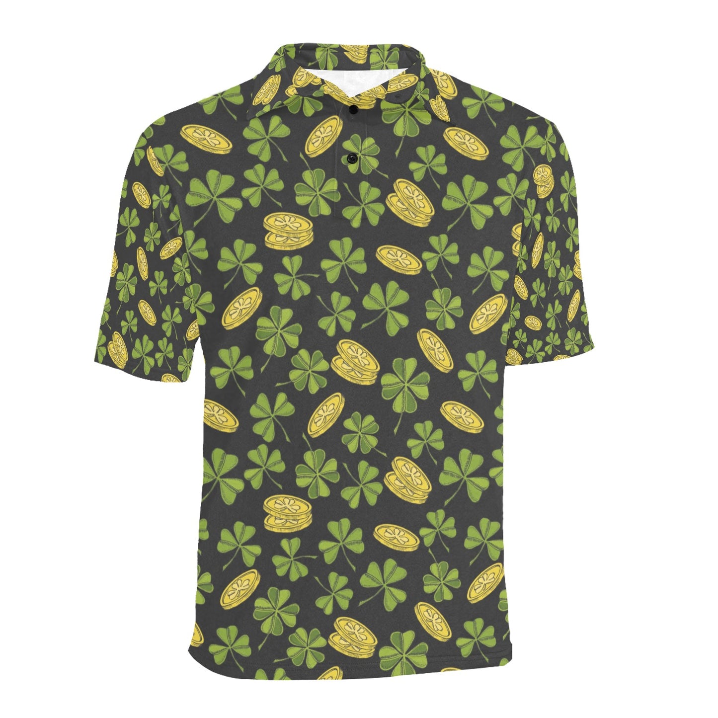 St Patricks Day Print Design LKS305 Men Polo Shirt