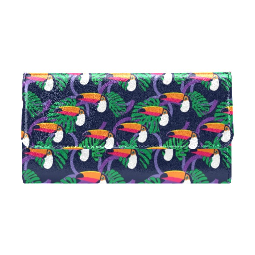 Toucan Print Design LKS302 Women's Trifold Wallet