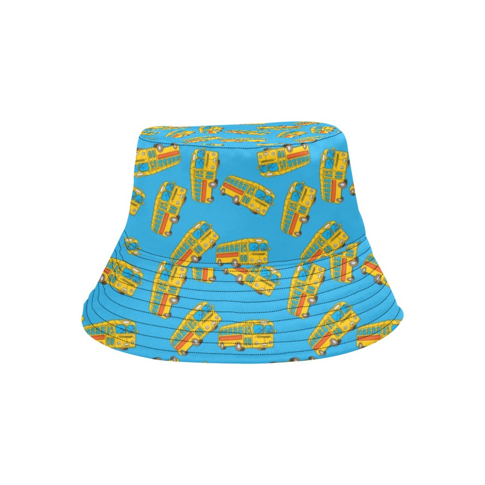 School Bus Print Design LKS302 Unisex Bucket Hat