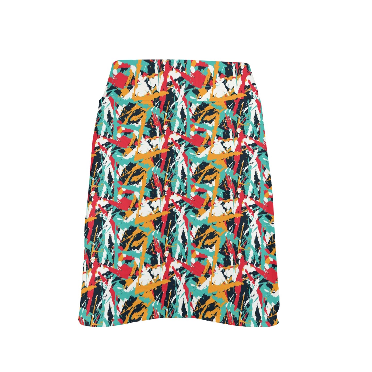 Splatter Print Design LKS304 17" Golf & Pickleball Skort with Pockets