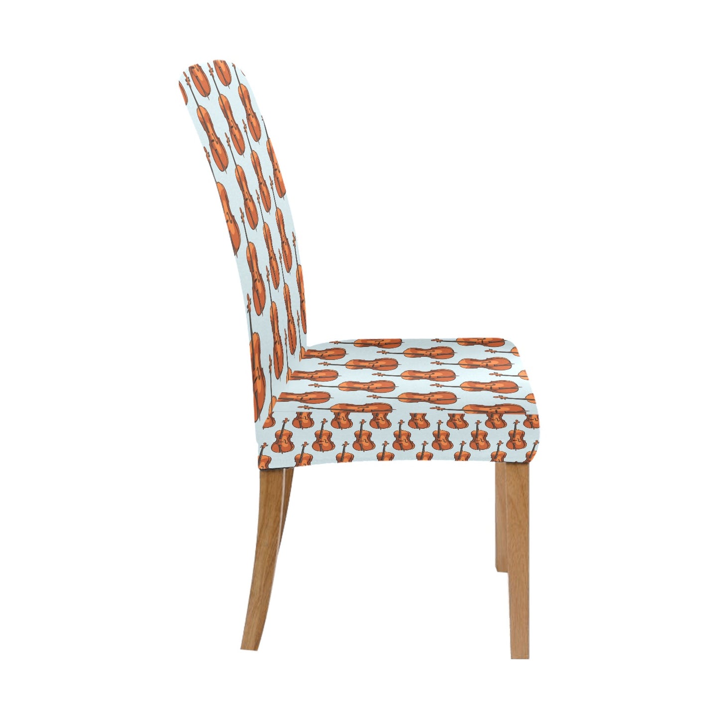 Violin Print Design LKS406 Dining Chair Slipcover