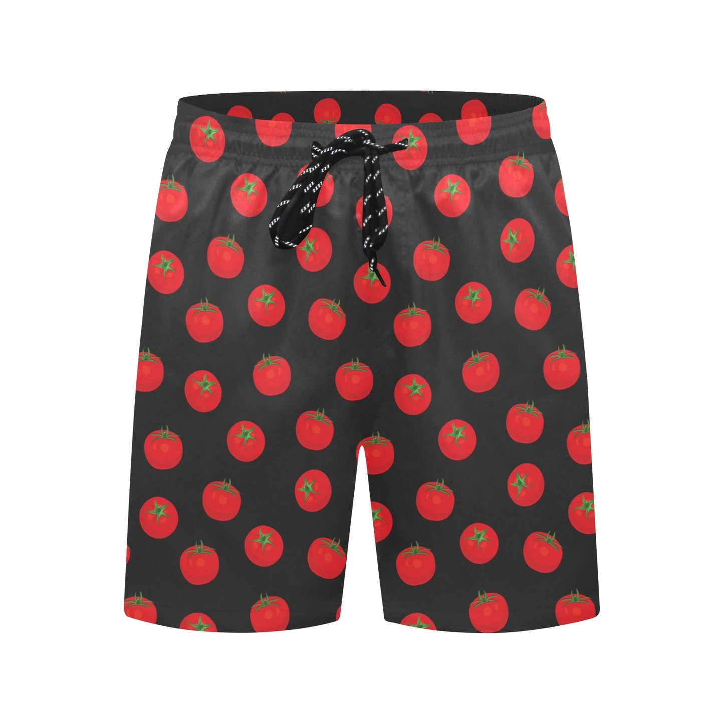 Tomato Print Design LKS305 Men's Swim Trunks Beach Shorts