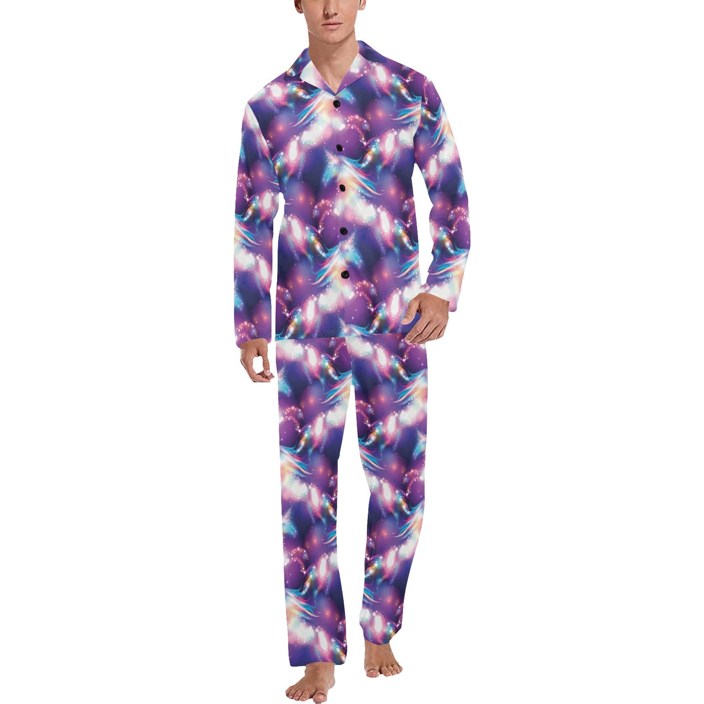 Unicorn Dream Men's Long Pajama Set