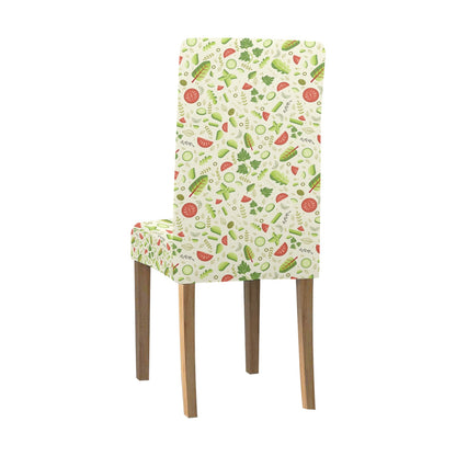 Salad Vegetable Print Design LKS302 Dining Chair Slipcover
