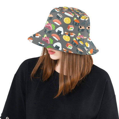 Sushi Print Design LKS302 Unisex Bucket Hat