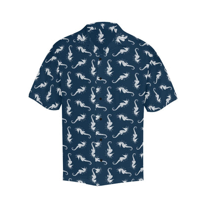 SeaHorse Print Design LKS402 Men's Men's Hawaiian Shirt