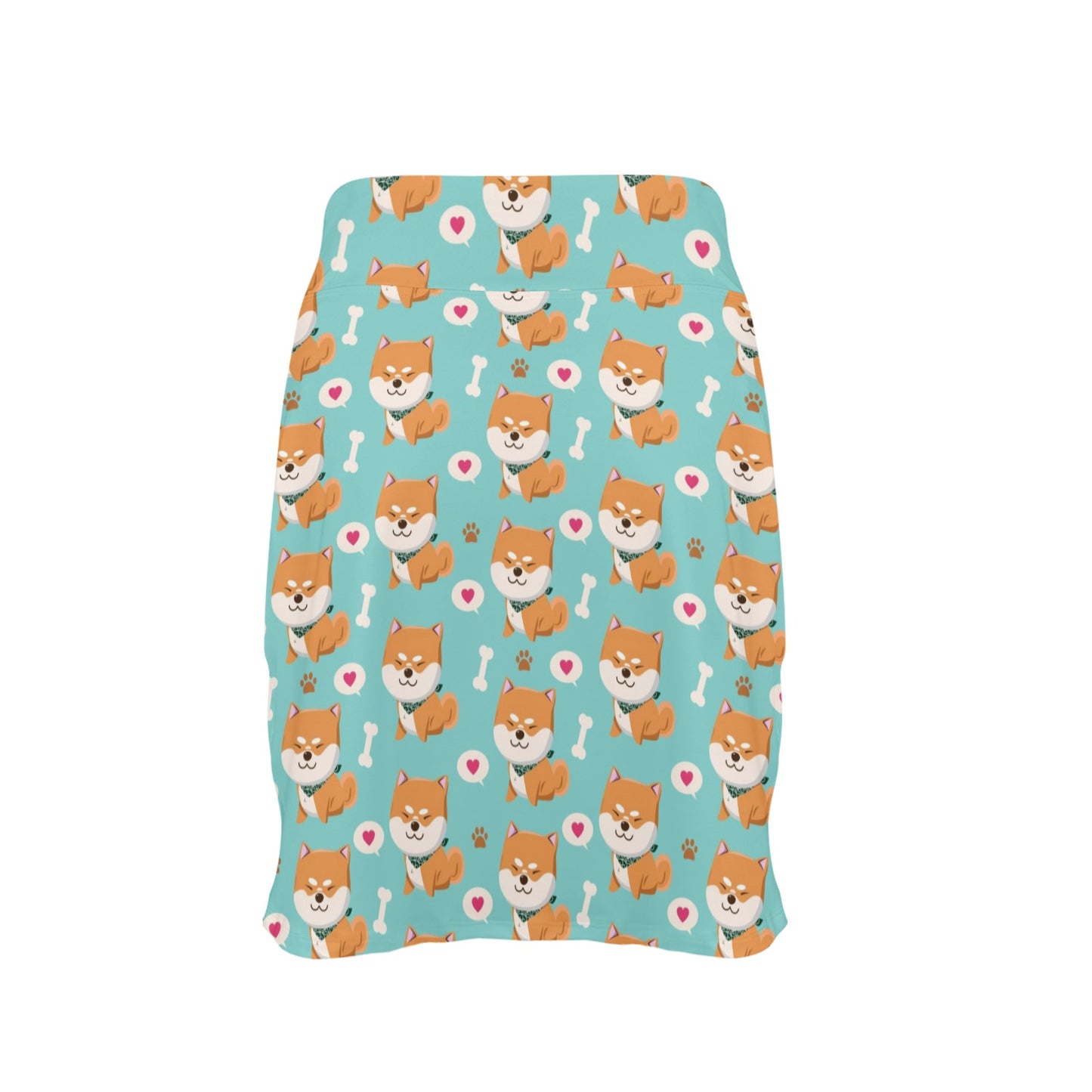 Shiba Inu Print Design LKS3013 17" Golf & Pickleball Skort with Pockets