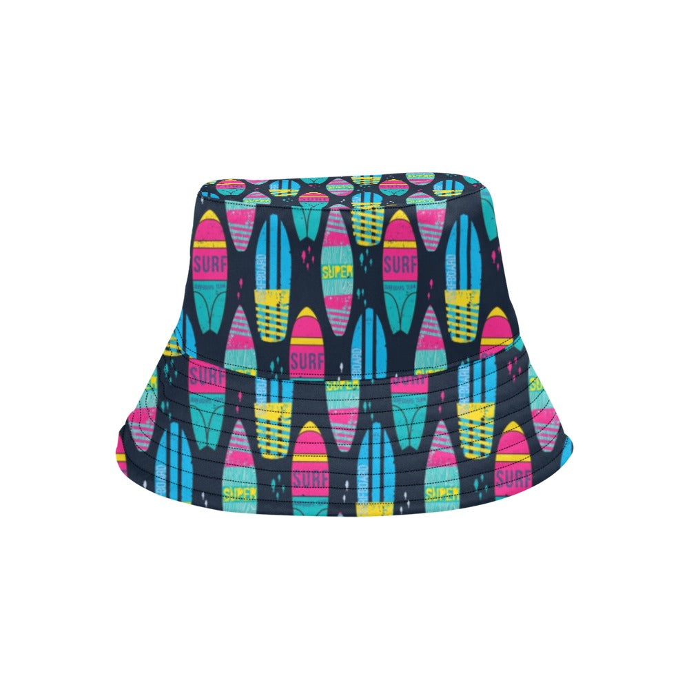 Surfboard Colorful Print Design LKS302 Unisex Bucket Hat