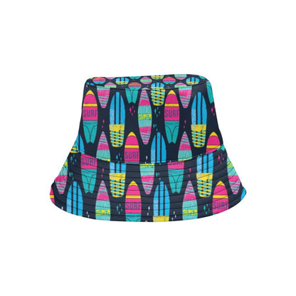 Surfboard Colorful Print Design LKS302 Unisex Bucket Hat