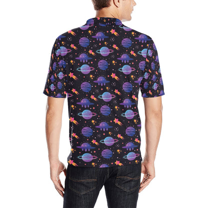 UFO Star Galaxy Print Design LKS308 Men Polo Shirt