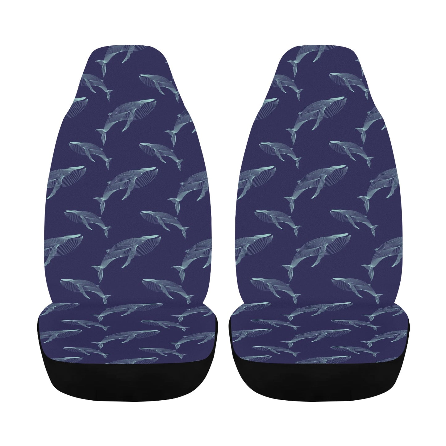 Blue Whale Print Design LKS402 Car Seat Covers