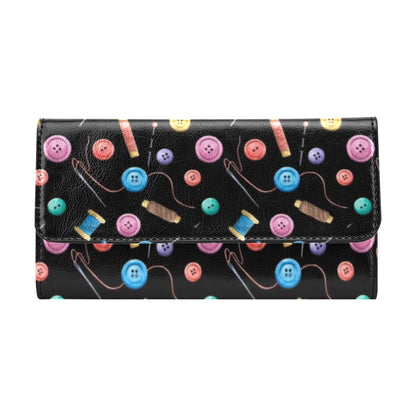 Sewing Print Design LKS309 Women's Trifold Wallet