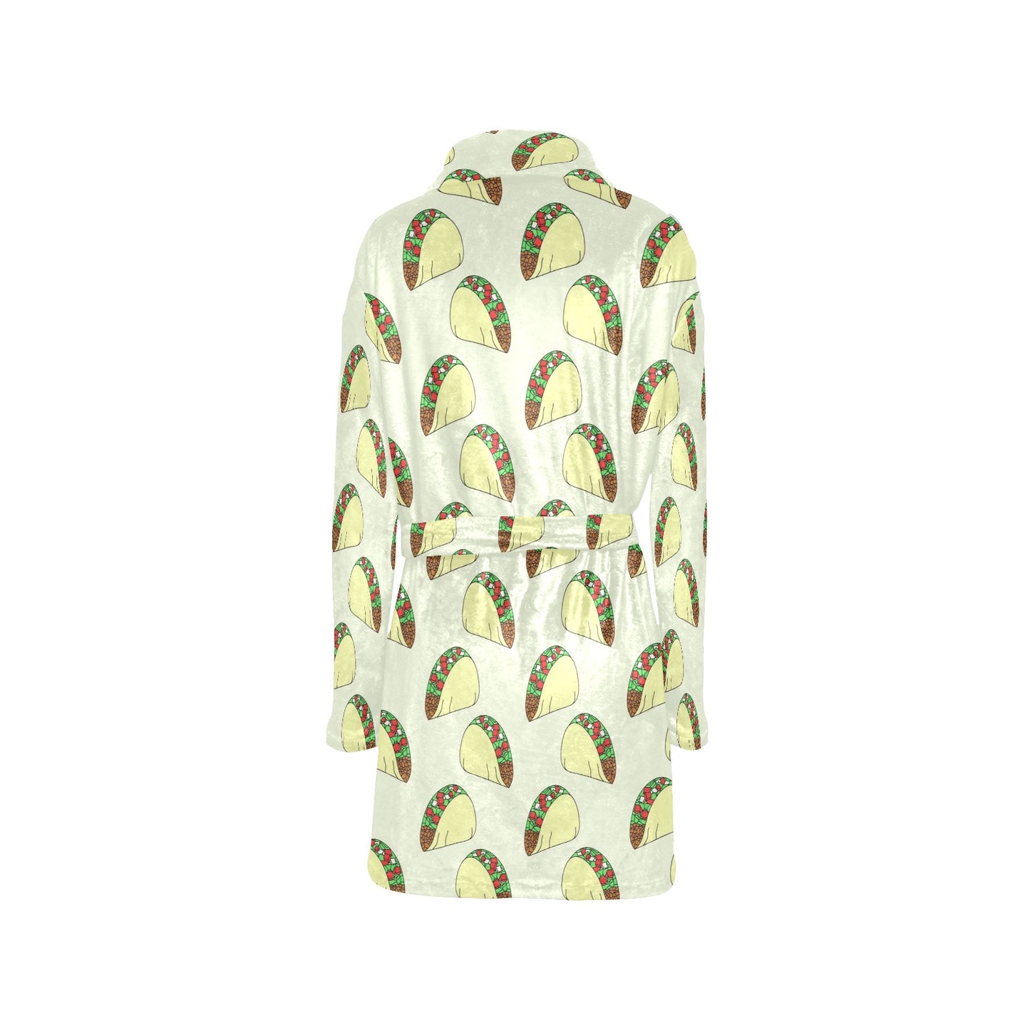 Taco Pattern Print Design TC05 Women's Fleece Robe