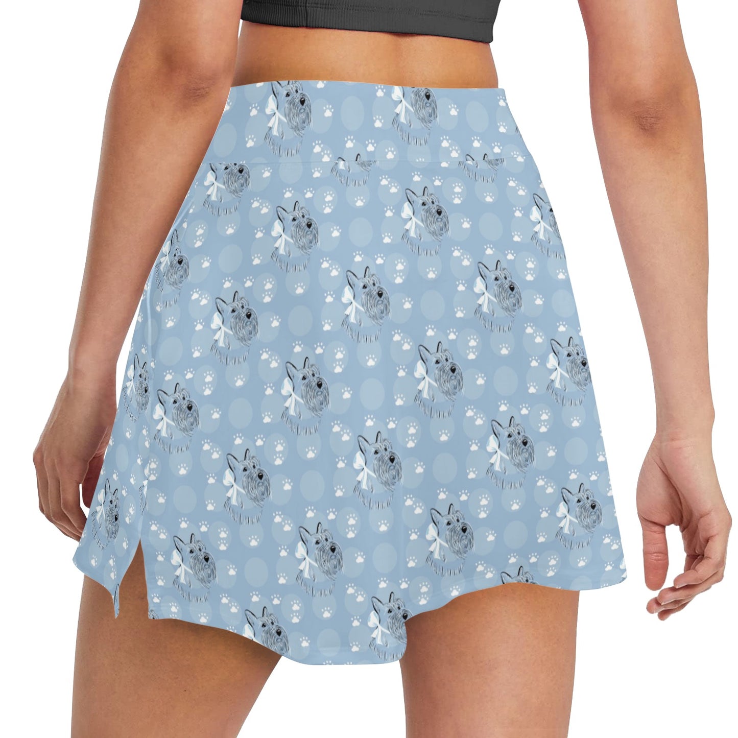 Scottish Terriers Print Design LKS308 17" Golf & Pickleball Skort with Pockets