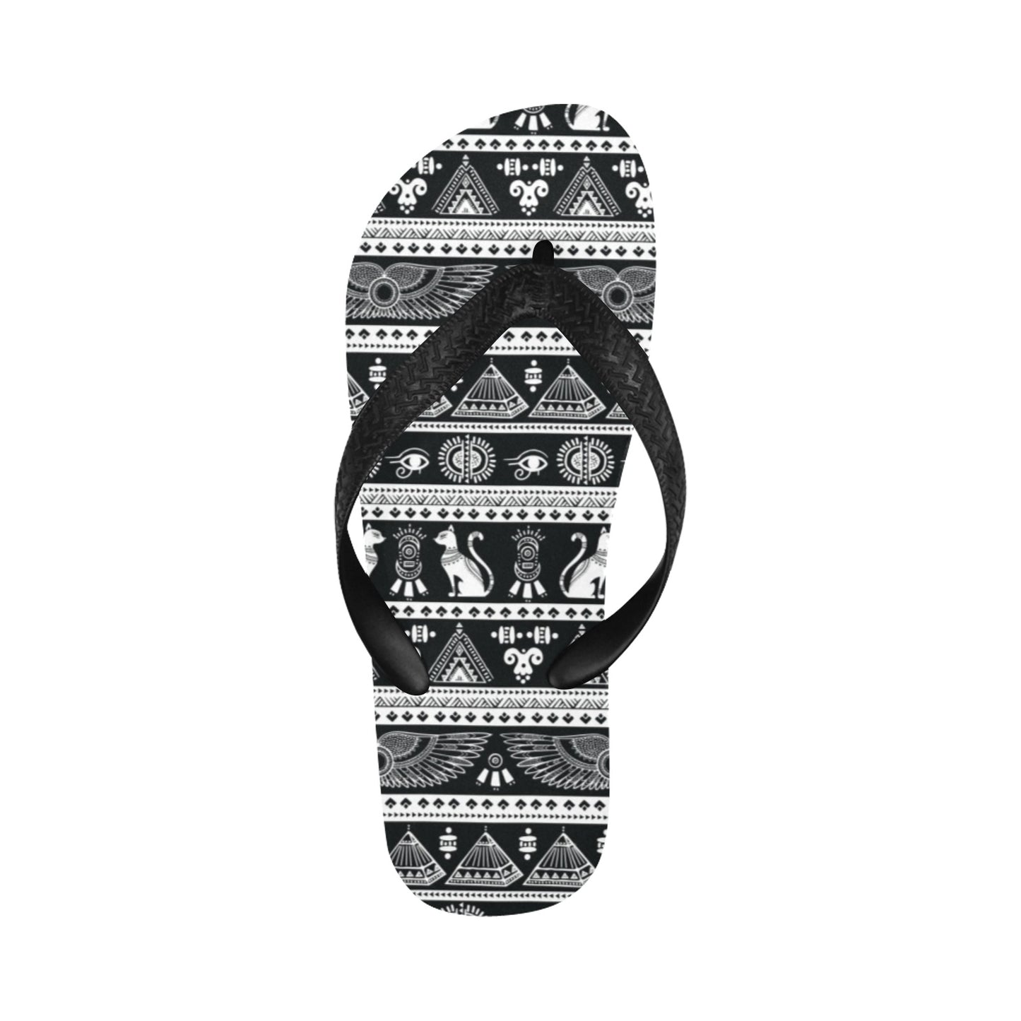 Tribal Pattern Print Design LKS305 Flip Flops