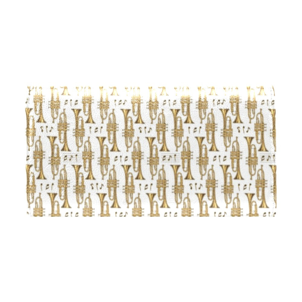 Trumpet with Music Note Print Women's Trifold Wallet