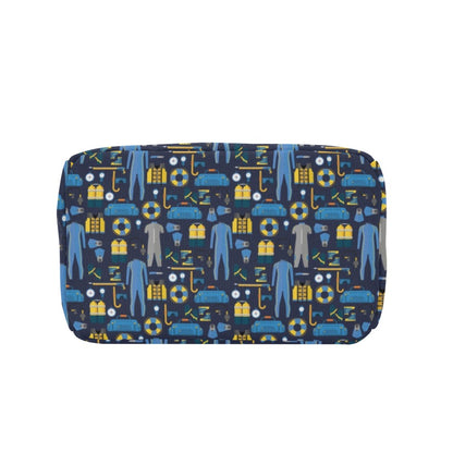 Scuba Equipment Print Design LKS305 Insulated Lunch Bag