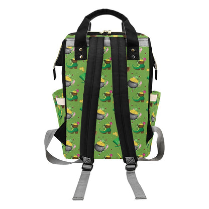 Shamrock Saint Patrick's Day Print Design LKS306 Diaper Bag Backpack