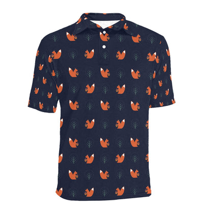 Squirrel Print Design LKS303 Men Polo Shirt