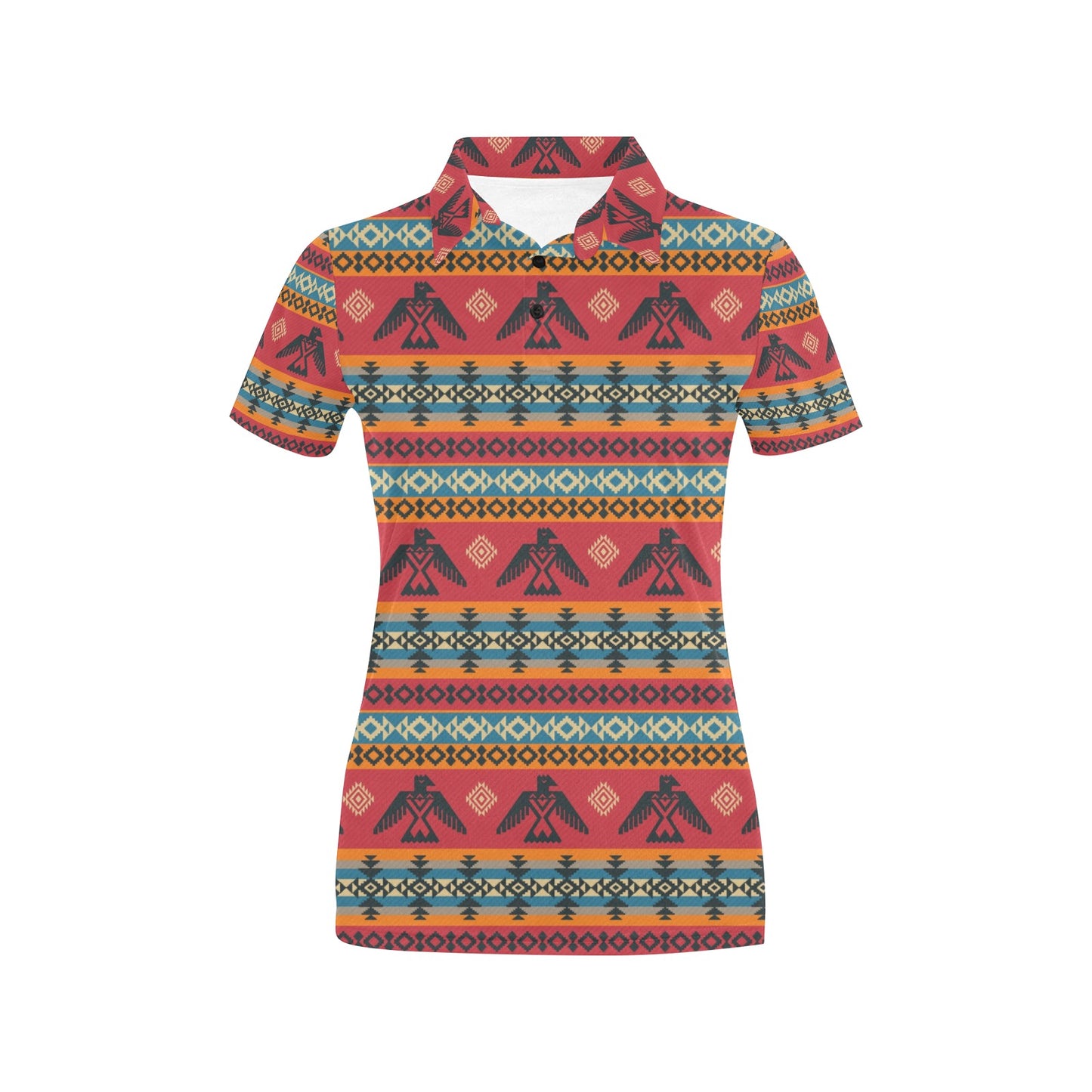 Eagles Native American Design Women's Polo Shirt