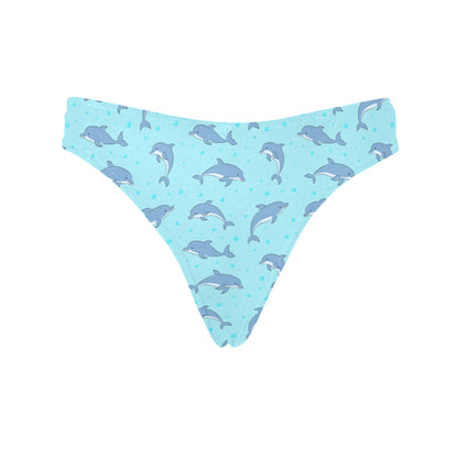 Dolphin Baby Cute Print Pattern Women's Thongs