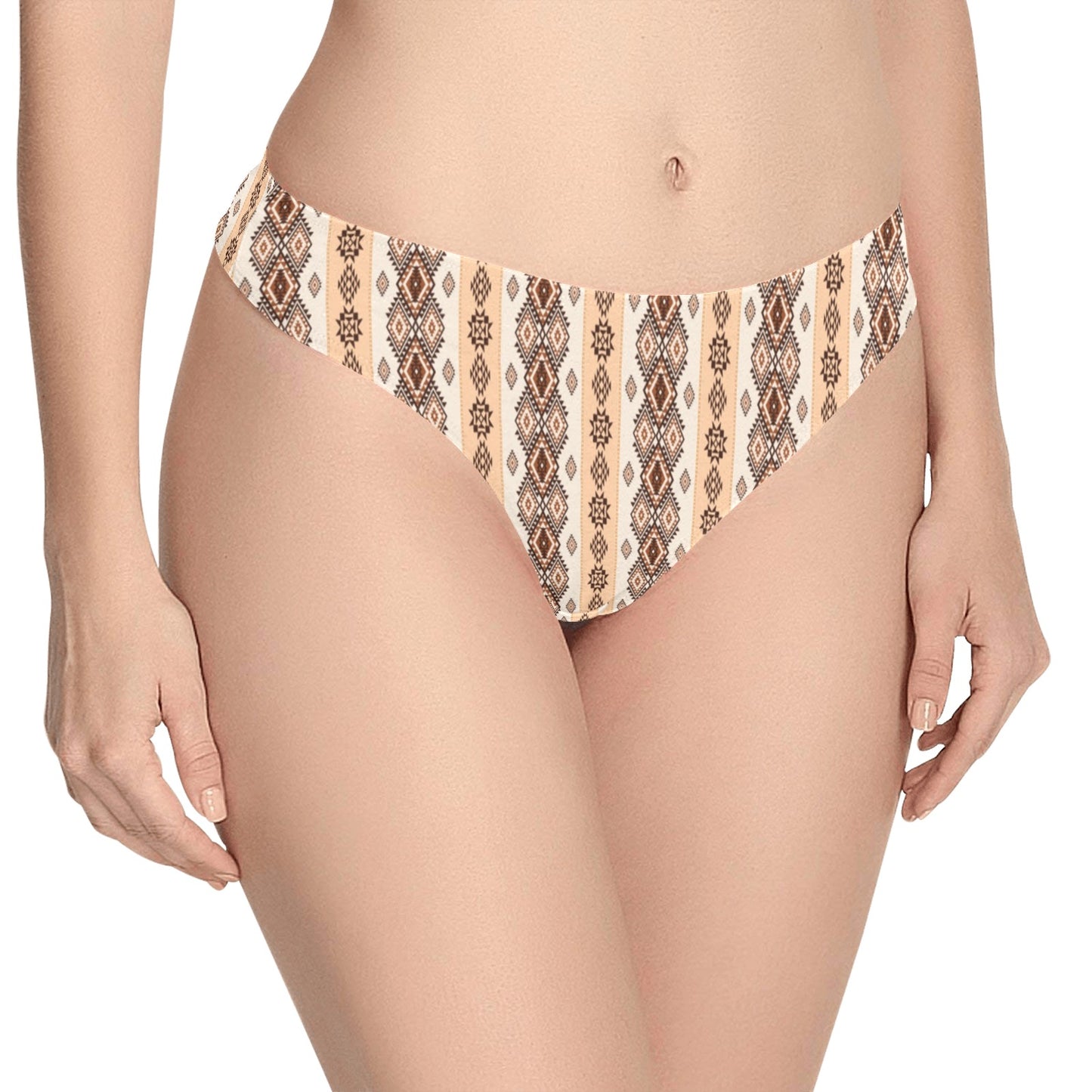 Native Classic Pattern Print Women's Thongs