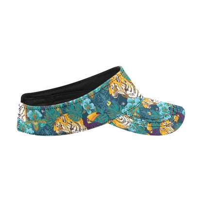 Tiger Tropical Print Design LKS301 Unisex Sun Visor