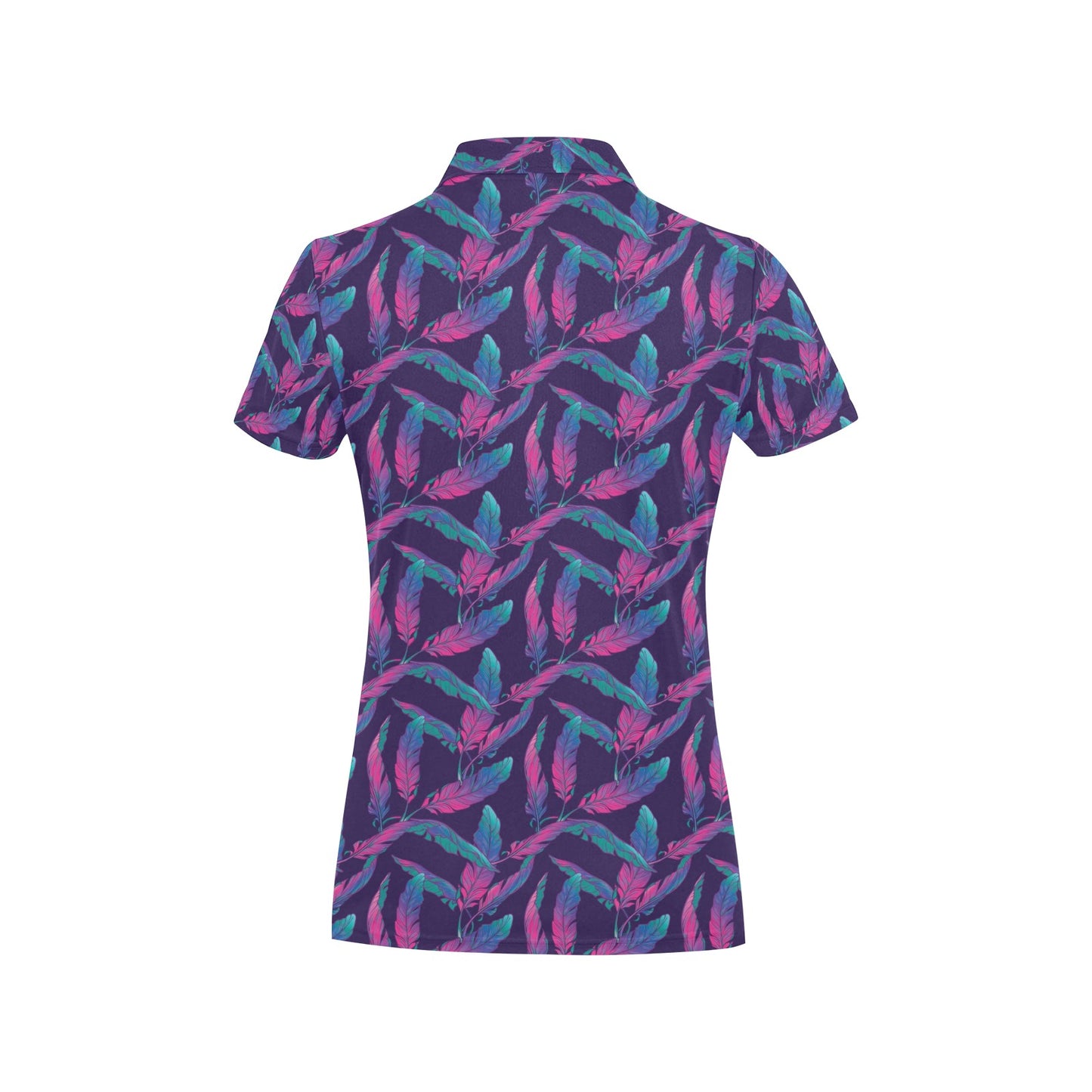 Banana Leaf Pattern Print Design 08 Women's Polo Shirt