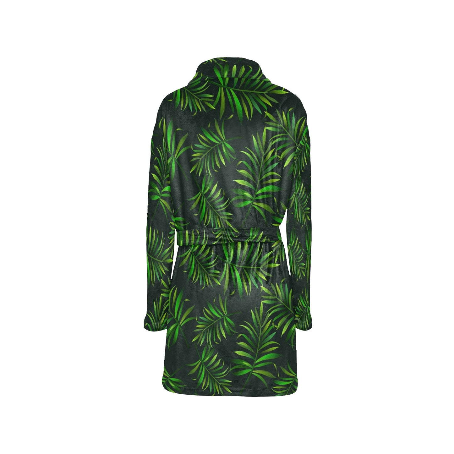 Rainforest Pattern Print Design RF03 Women's Fleece Robe
