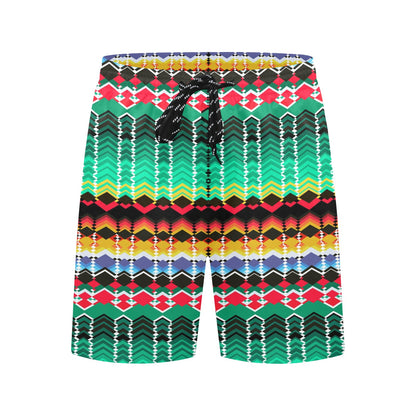 Serape Print Design LKS307 Men's Swim Trunks Beach Shorts