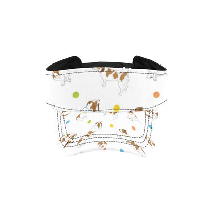 Russell Terriers With Balls Print Design LKS307 Unisex Sun Visor