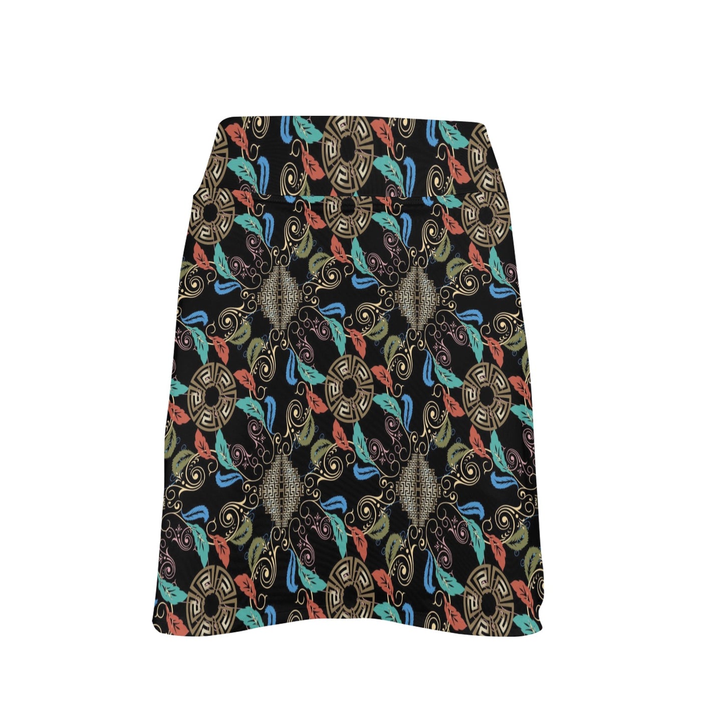Ancient Greek Print Design LKS308 17" Golf & Pickleball Skort with Pockets